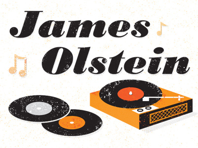 jamesolstein.com illustration philadelphia record player records