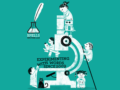 Spells 2014 Summer Camp illustration kids microscope philadelphia reading science spells