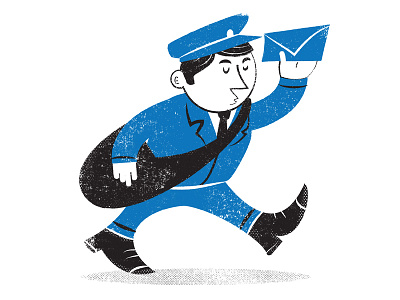 Speedy Delivery illustration mailman