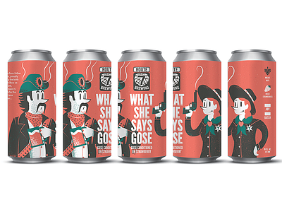 What She Says Gose art direction beer beer label design editorial editorial illustration illustration packaging texture
