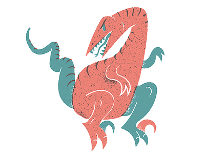 Raptor best illustrator in philadelphia dinosaur editorial editorial illustration illustration texture