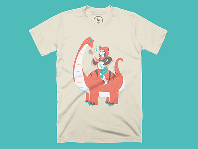 Howdy Ol' Timer - Shirt cotton bureau cowboy dinosaur editorial editorial illustration illustration shirt