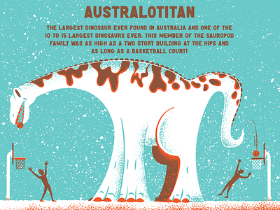 Australotitan australtitan dinosaur editorial editorial illustration illustrated science illustration odd science science texture