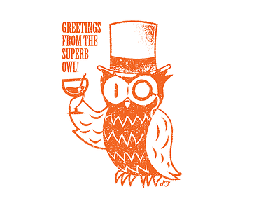 Superb Owl editorial editorial illustration illustration owl superb owl texture vector