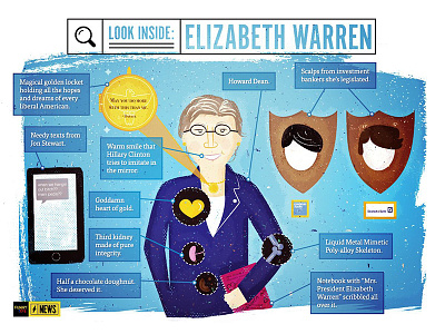 Look Inside: Elizabeth Warren elizabeth warren funny or die illustration