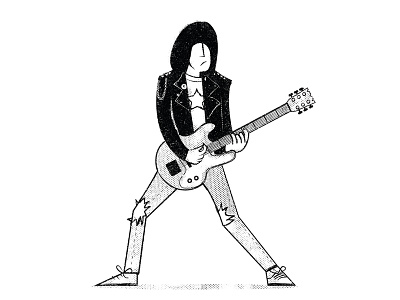 Johnny illustration johnny ramone punk rock ramones