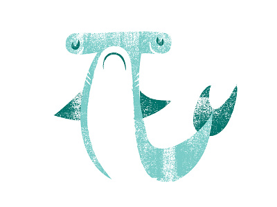 Hammerhead sketch color hammerhead illustration shape shark texture