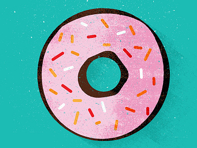 National Donut Day donut illustration texture