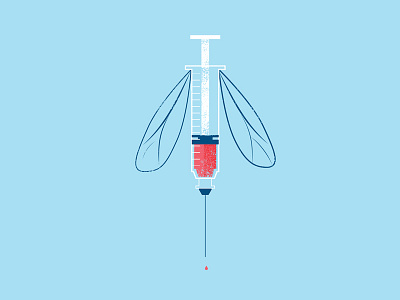 Illustrated Science 07 illustratedscience illustration mosquito needle phldesign science scientist test tube