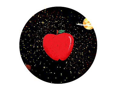 Atoms to Apples apple atoms editorial illustratedscience illustration phldesign science scientist web