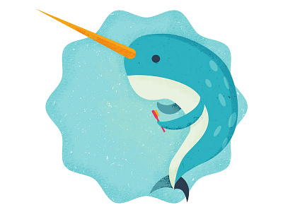Illustrated Science 34 editorial editorial illustration illustration narwhal phldesign science