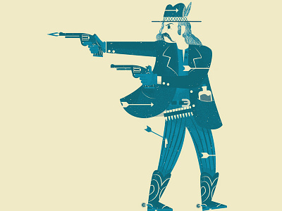 Will Bill cowboy illustration phldesign wild bill