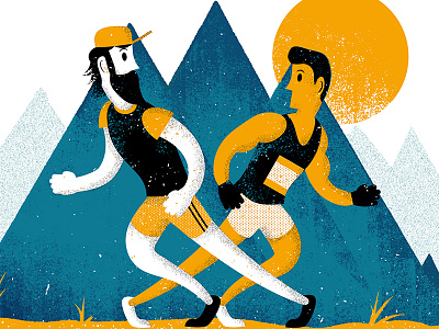 Outside Mag editorial illustration magazine outdoor