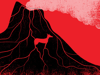 Illustrated Science 63 editorial editorial illustration greyhound illustrated science illustration philadelphia phldesign science volcano