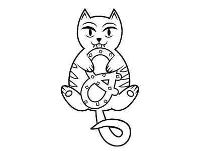 Pretzel Cat cat illustration pretzel