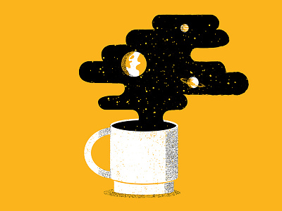 Illustrated Science 127 art coffee grain graphicdesign illustrated science illustration science space texture