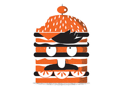 Bob's Burgers 100th episode bob bobs burgeres food hamburger illustration screenprint texture