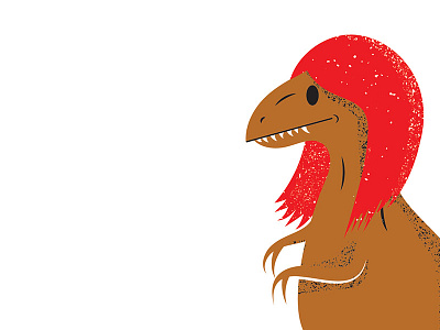 BBC Focus - Myths 02 bbc bbc focus dinosaur editorial editorial illustration illustration magazine magazine illustration redhead