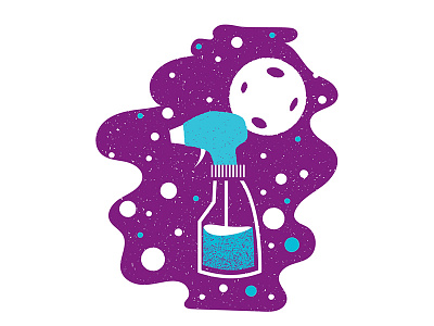 Ask An Astronaut 04 astronaut clean editorial editorial illustration illustration magazine science science illustration space spot illustration spray bottle