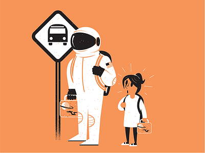 Illustrated Science 146: Class Act astronaut editorial illustrated science illustration nasa science space