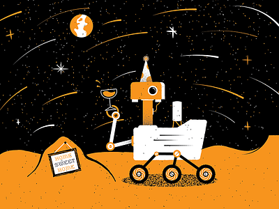 Illustrated Science 150 editorial illustration illustration mars nasa rover science