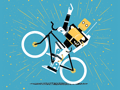 Odd Science Amazing Inventions Book James Olstein bike childrens book editorial editorial illustration illustration kid lit kids book odd science robot science texture