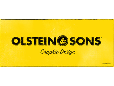 Olstein & Sons illustration sign painting typography