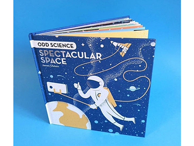 Odd Science Spectacular Space childrensbook childrensbookillustrator editorial editorial illustration illustrated science illustration kidsbooks science space texture