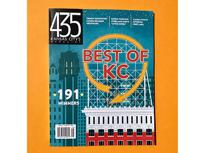 435 Magazine Cover - James Olstein 435magazine editorial editorial illustration illustration kansas kansascity magazine magazine illustration magazinecover