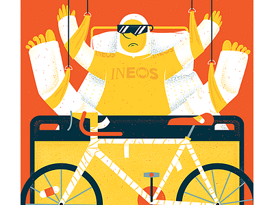 Cyclist Mag Issue 91 bike cyclist editorial editorial illustration illustration magazine magazine illustration texture