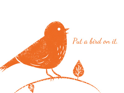 Bird business card 2 birds illustration portlandia