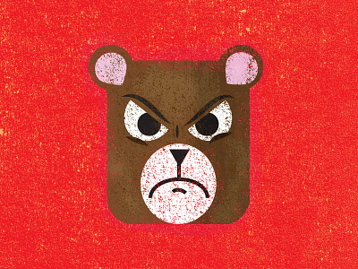 Angry Bear bear illustration