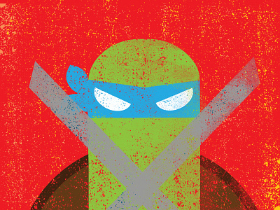 Leo illustration ninja turtles