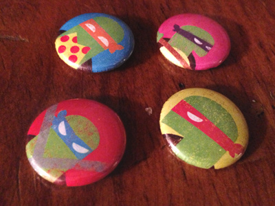 Minimal TMNT buttons badge button illustration pin teenage mutant ninja turtles