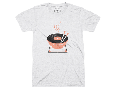 FUELED BY RAMEN - shirt cotton bureau editorial editorial illustration illustration ramen shirt vinyl vinyl record