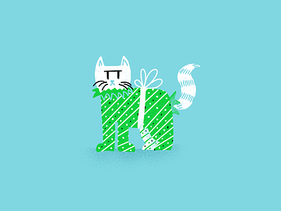 12 days of Cat-mas -03 cats christmas editorial editorial illustration holiday illustration