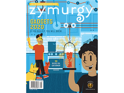 Zymurgy - January/February 2020 Cover beer editorial editorial illustration homebrew illustration magazine magazine illustration texture