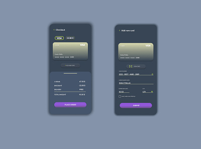 Credit card checkout - DailyUI Challange card checkout dailyui ui