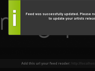 Flash Messages css3 green grey notification