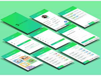 Green links - e-waste system appdesign duotone ewastesystem iosapp materialdesign productdesign uiux