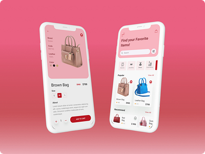 E-Commerce Mobile App Ui