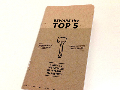 Beware the Top 5 booklet beware booklet handbook presentation scout