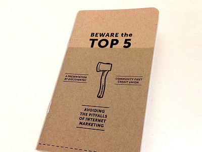 Beware the Top 5 booklet