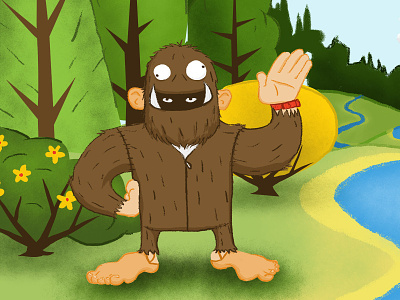 Bigfoot bigfoot conspiracy costume digital illustration illustration