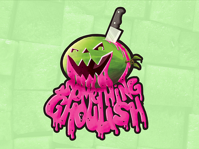 Something Ghoulish - Watermelon Illustration digital illustration ghoulish halloween illustration jack o lantern jackolantern melon something ghoulish summer watermelon