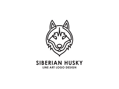 Siberian Husky Line Art Logo Design black and white brand identity brand identity design branding creative design creativelogo design designstudio dog logo for sale graphicdesign ilustration design line art logo logo design minimalism minimalist logo monogram logo siberian husky wolf logo