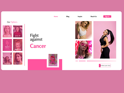 Fight Against Cancer app bestui branding design ui uidesign userinterface webui
