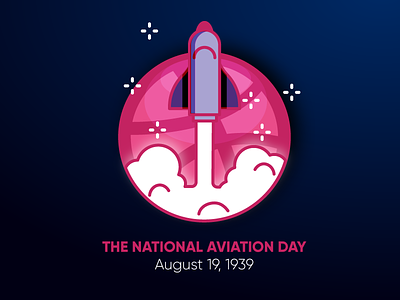 The National Aviation Day adobeillustrator design designeryogesh dribbble flat design hello dribble illustration logo vector