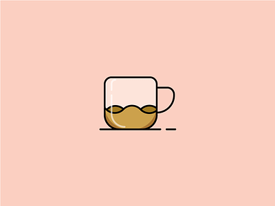 Cop Of Coffee adobeillustrator coffee coffee cup designeryogesh illustration minimalism
