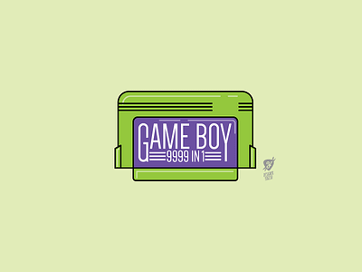 Game Boy adobeillustrator design designeryogesh dribbble flat design game art game boy icon illustration logo minimal vector video game